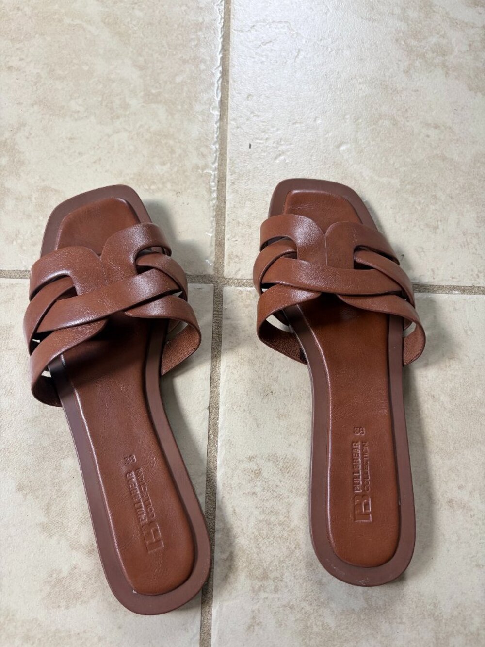 ASOS Pull&Bear Braided Sandle in Brown